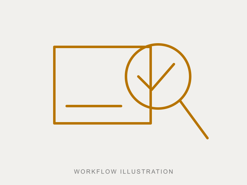 Arrange Inspection — workflow illustration, not a factory photograph