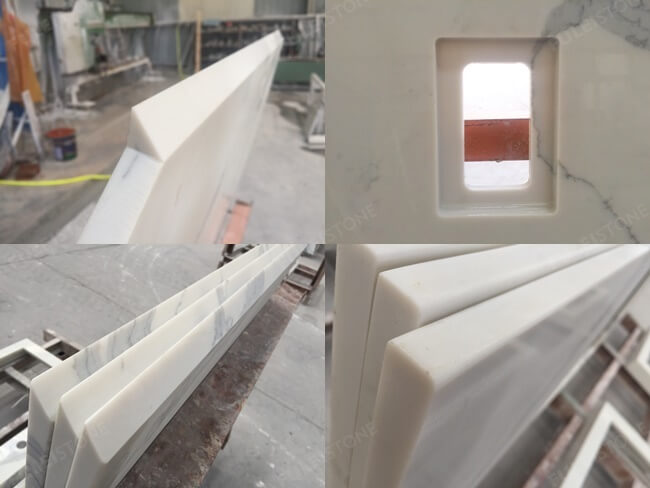 Calacatta White Quartz Countertops for Kitchen — product view 6