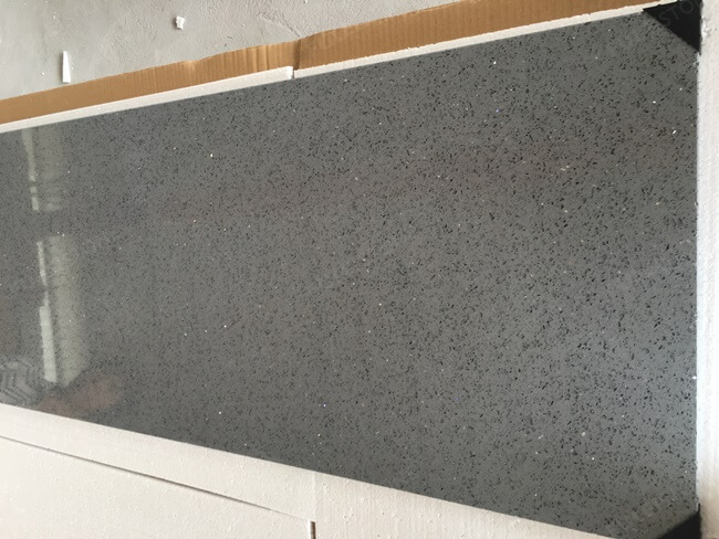 Grey Sparkle Quartz Stone Table Tops for Wholesale — product view 5