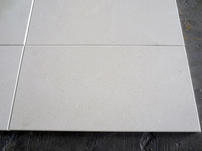 Honed White Limestone Tiles — product view 4