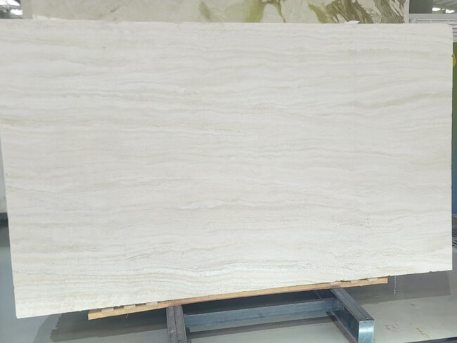 Italian Super White Travertine Slabs — product view 4