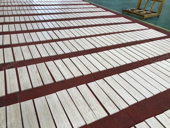 Italian White Travertine Tiles Antique Finish — product view 11