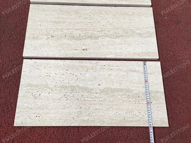 Italian White Travertine Tiles Antique Finish — product view 8