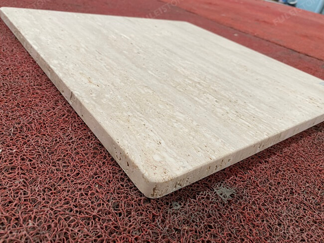 Italy White Travertine Table Tops — product view 5
