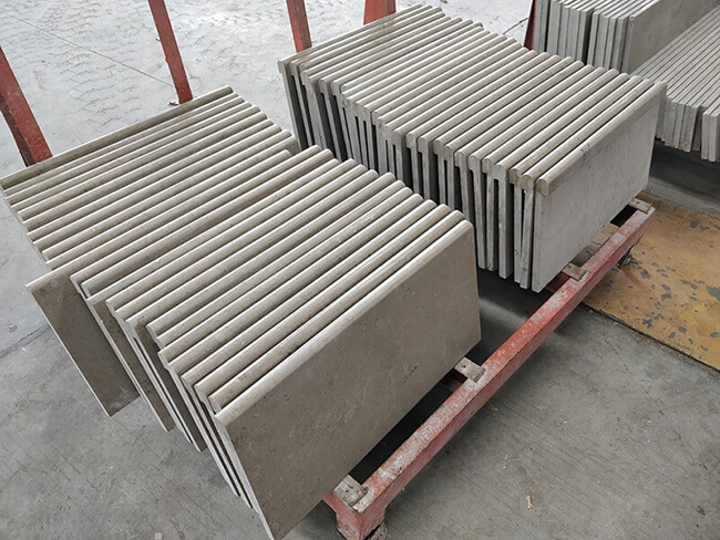 Honed Jura Grey Limestone Pool Copping Tiles