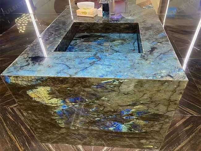 Labradorite Blue Granite Island Top — product view 4
