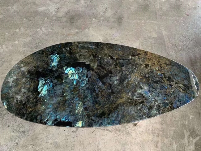 Labradorite Blue Granite Table — product view 2