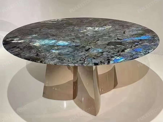 Labradorite Blue Granite Table — product view 4
