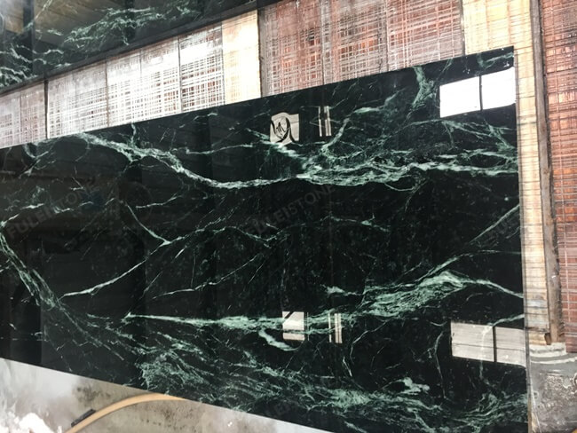 Laminated Bullnose Dark Green Marble Countertops — product view 4