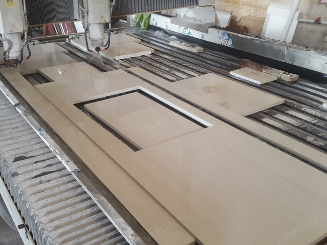 Laminated Edge Pure White Quartz Kitchen Countertops — product view 6
