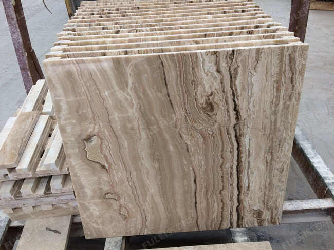 Laminated Onyx Travertine Tiles for Interior Dry Hanging — product view 2