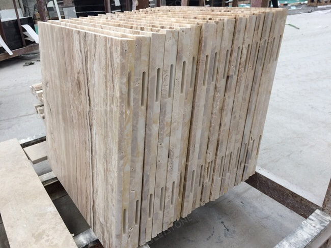 Laminated Onyx Travertine Tiles for Interior Dry Hanging — product view 5
