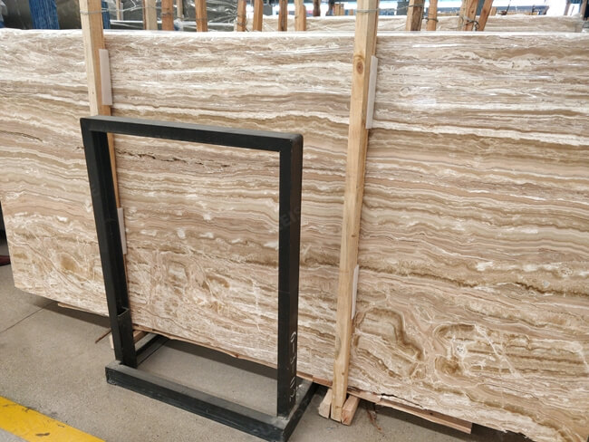 Laminated Onyx Travertine Tiles for Interior Dry Hanging — product view 7