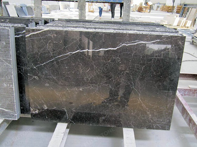 Natural Polished China Laurent Brown Marble Flooring Tiles — product view 1