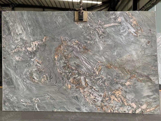 Leather Finish Green Jade Quartzite Slabs — product view 2