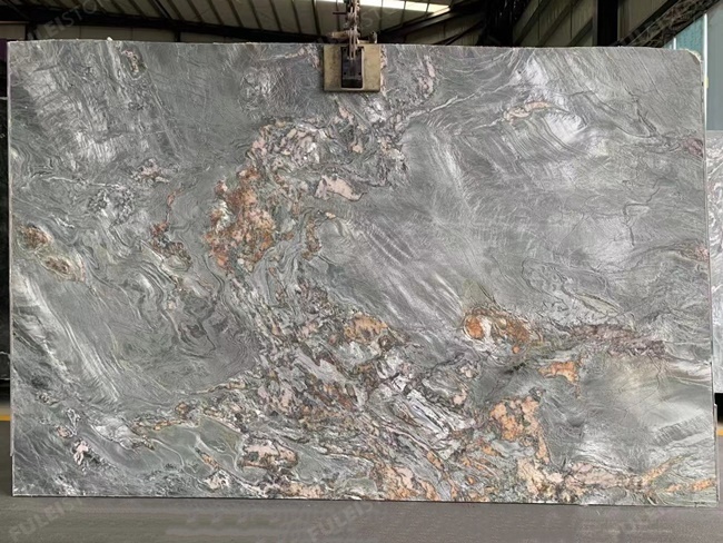 Leather Finish Green Jade Quartzite Slabs — product view 3