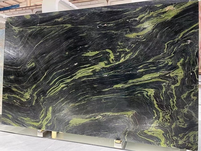 Leather Finish Monet Garden Green Quartzite — product view 2