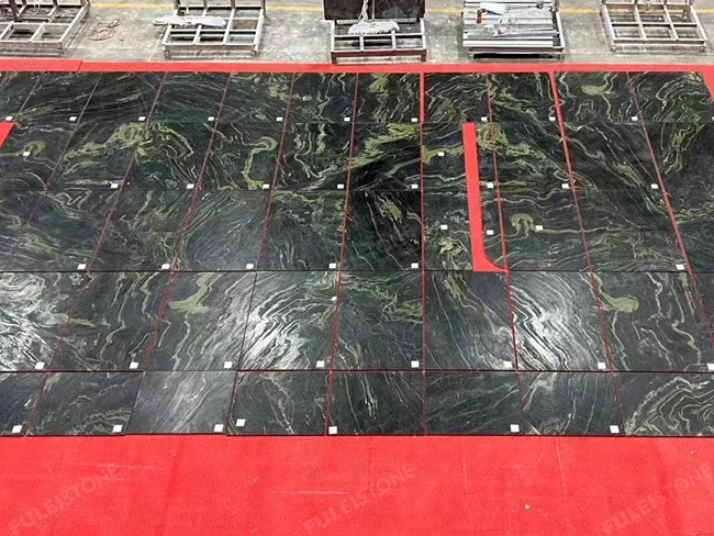 Leather Finish Monet Garden Green Quartzite — product view 4
