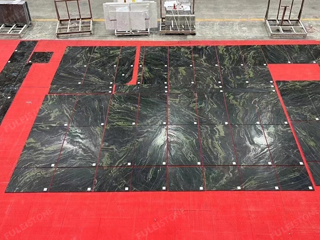 Leather Finish Monet Garden Green Quartzite — product view 5
