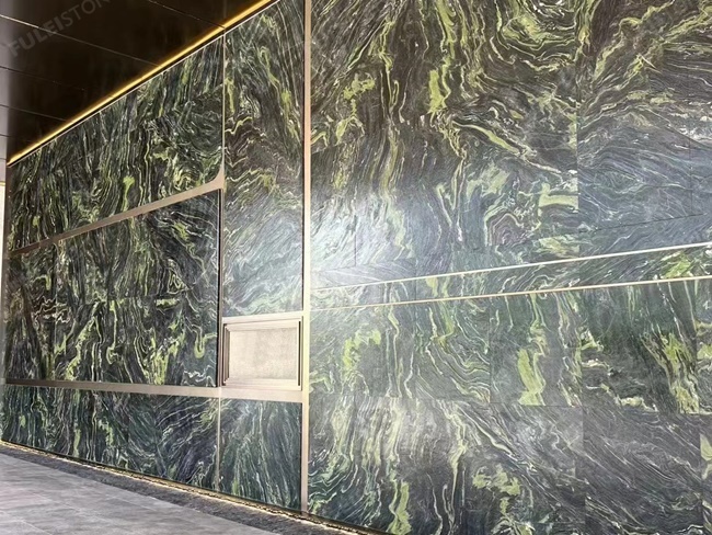 Leather Finish Monet Garden Green Quartzite — product view 6