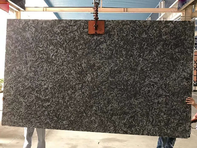 Leather Finish Red Meteorus Granite Slabs — product view 7