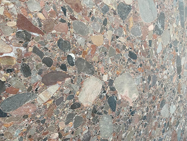 High Quality Leather Face Multicolor Pebble Marble Slabs — product view 2