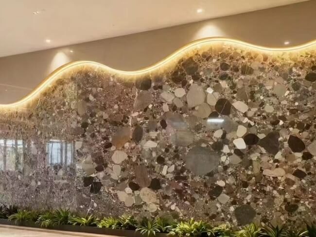 Leathered Ceppo Rosso Marble Slabs — product view 6