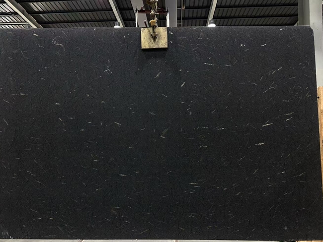 Leathered Diamond Black Granite Slabs — product view 5