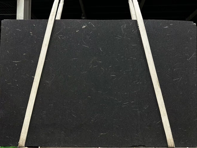 Leathered Diamond Black Granite Slabs — product view 9