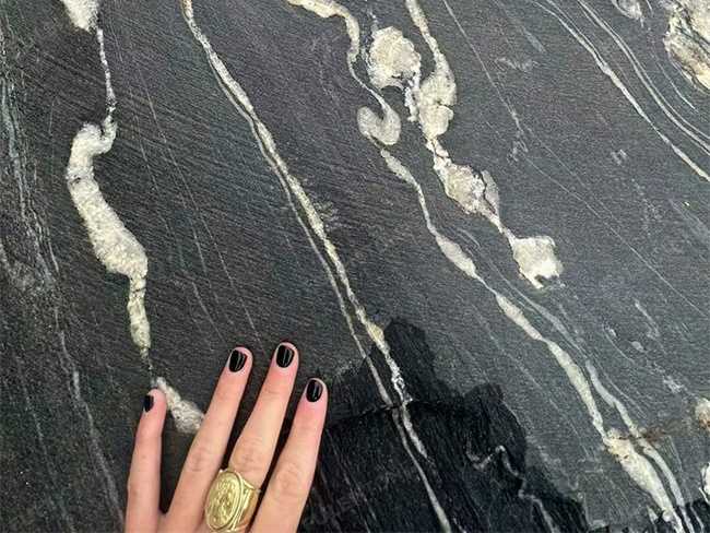 Leathered Golden Galaxy Marble Tiles — product view 2
