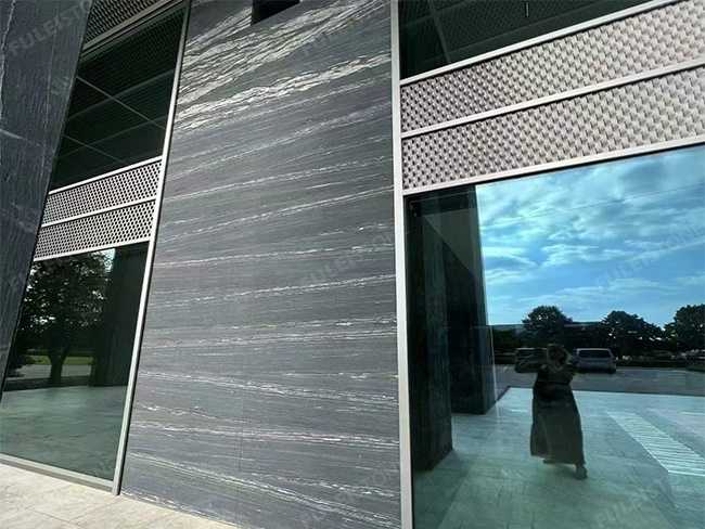 Leathered Golden Galaxy Marble Tiles — product view 4