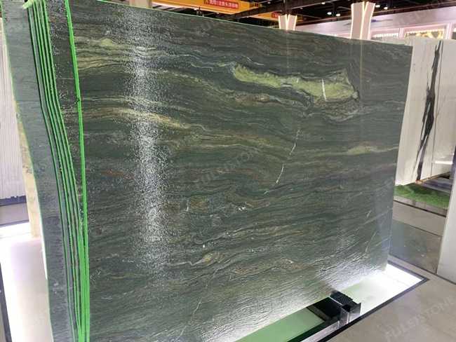 Leathered Macallan Green Marble Slab