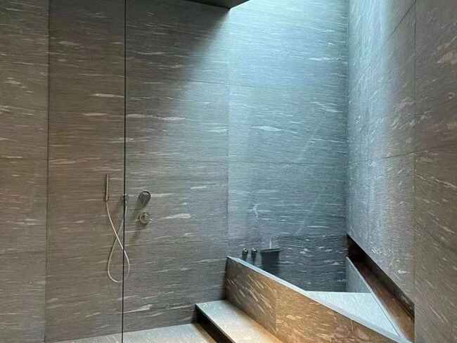 Leathered Silver Brown Marble Slabs — product view 5