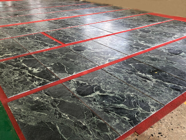 Leathered Verde Alpi Marble Tiles — product view 2