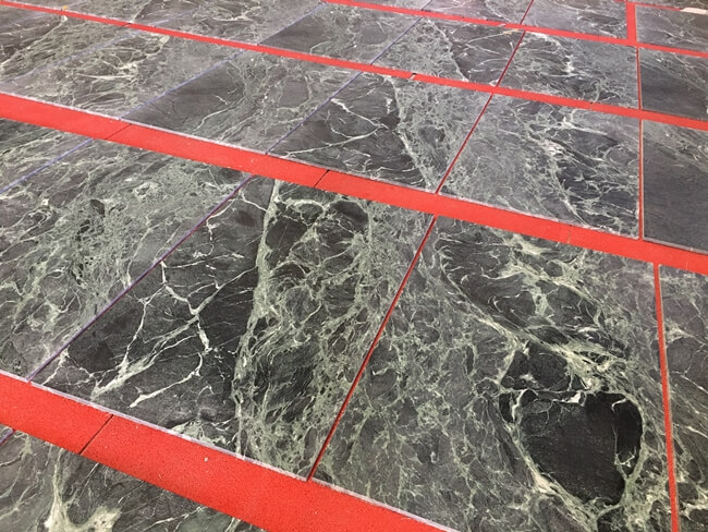 Leathered Verde Alpi Marble Tiles — product view 7