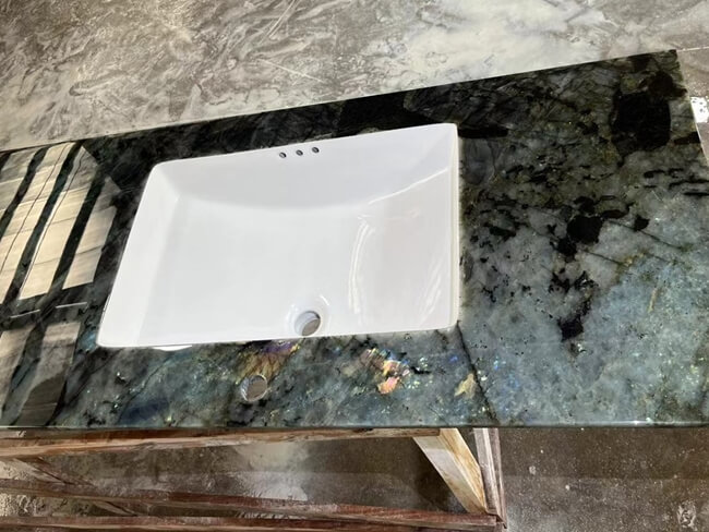Lemurian Blue Granite Countertops — product view 2