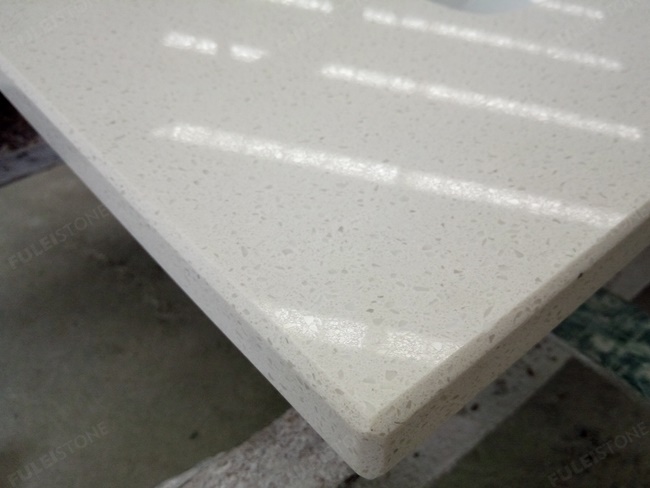 Light Beige Quartz Stone Vanity Tops for Bathroom — product view 2