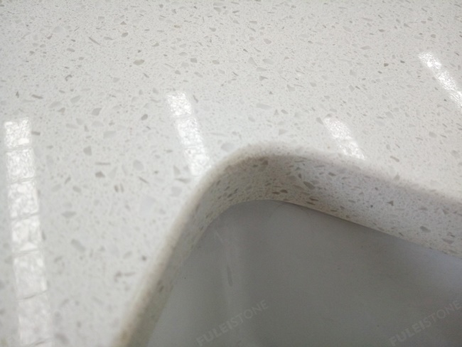 Light Beige Quartz Stone Vanity Tops for Bathroom — product view 6