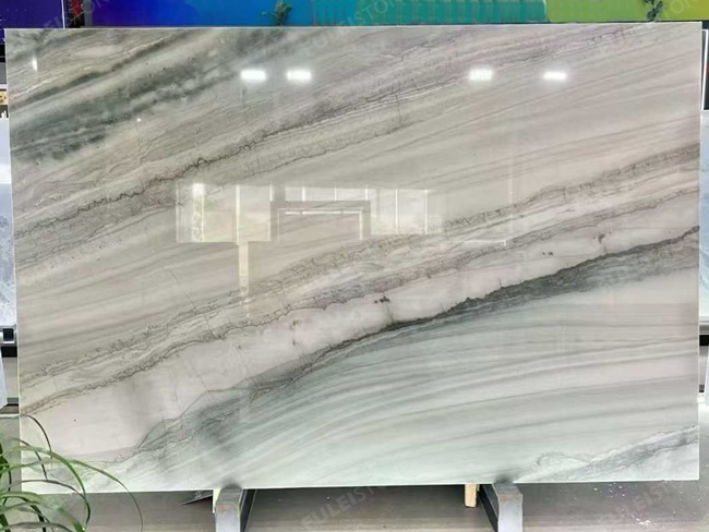 Light Color Polaris Quartzite Slabs
