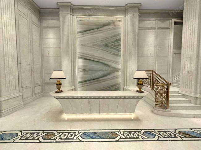 Light Color Polaris Quartzite Slabs — product view 6
