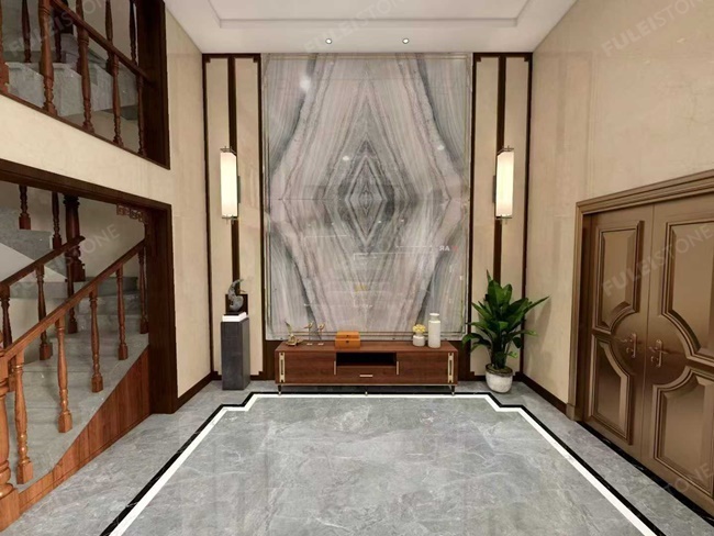 Light Color Polaris Quartzite Slabs — product view 7