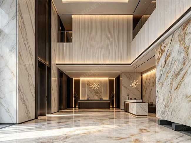 Light Gold Marble Slab — product view 3