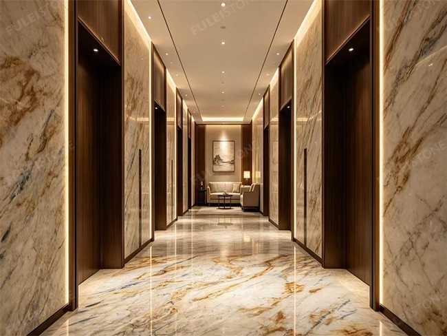 Light Gold Marble Slab — product view 6