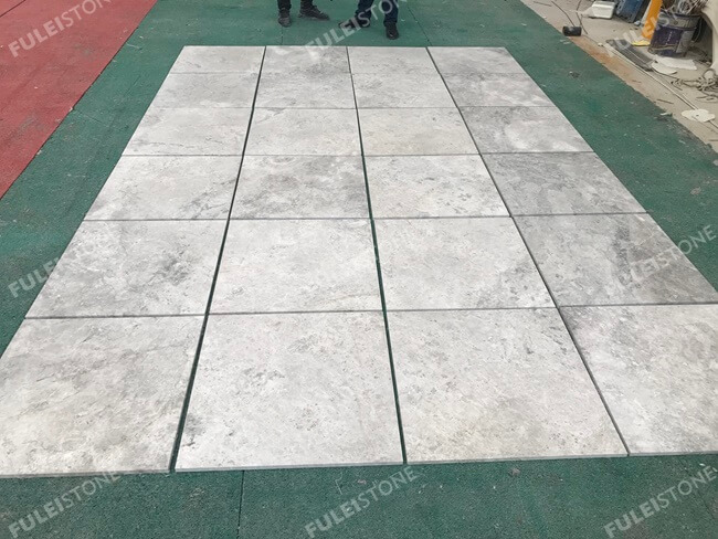Light Tundra Grey Marble Slabs — product view 2