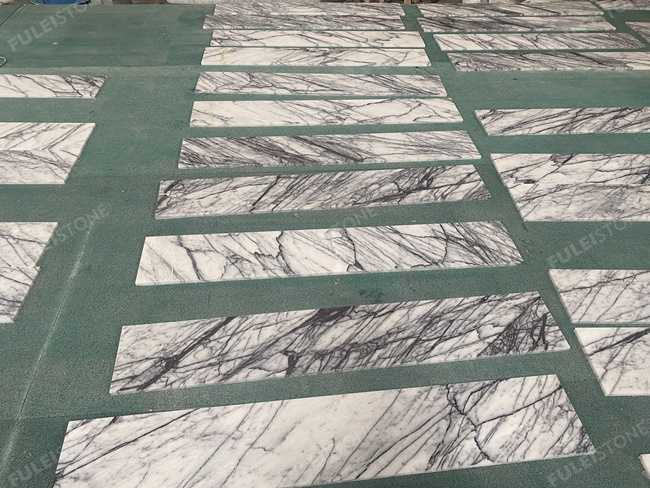 Polished 10″ Lilac Marble Tiles — product view 2