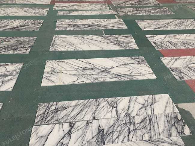 Polished 10″ Lilac Marble Tiles — product view 3