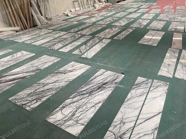 Polished 10″ Lilac Marble Tiles — product view 4