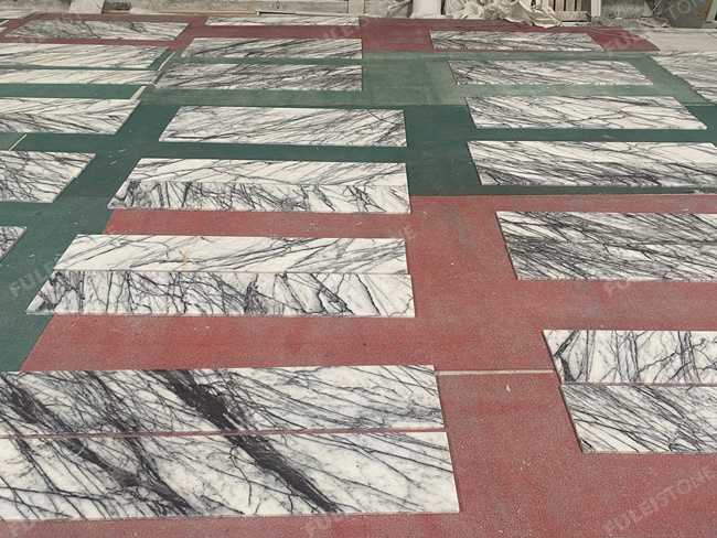Polished 10″ Lilac Marble Tiles — product view 5