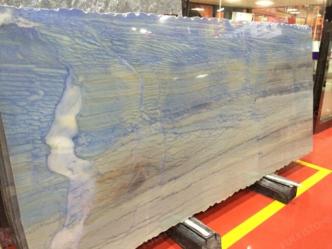 Luxury Azul Macobus Blue Quartzite Slabs — product view 2