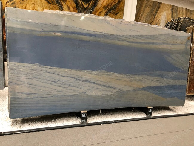 Luxury Azul Macobus Blue Quartzite Slabs — product view 4